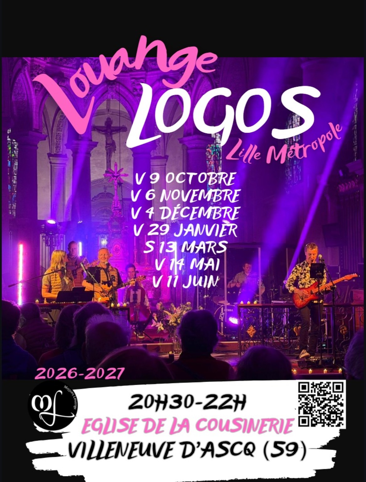 Affiche officielle Logos, soirées 2026–2027